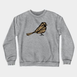 BIRD SILHOUETTE IN BLACK AND TAN Crewneck Sweatshirt